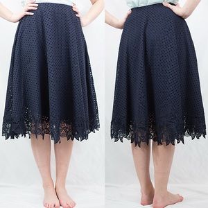 Ann Taylor Lace Swing Skirt